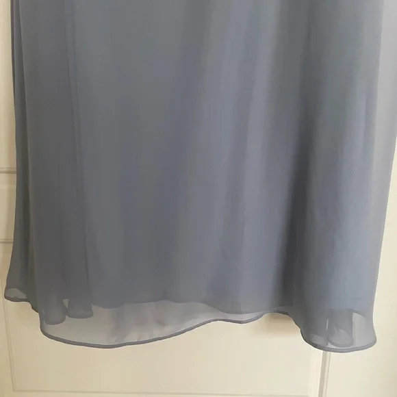 Birdy Grey Kira Chiffon Dusty Blue Dress XS - Picture 9 of 14